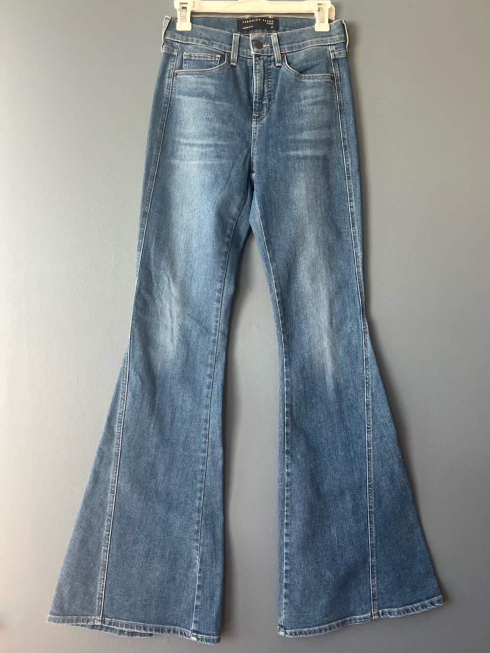 Veronica Beard Sheridan Exaggerated Flare High Rise Jeans - Picture 3 of 6